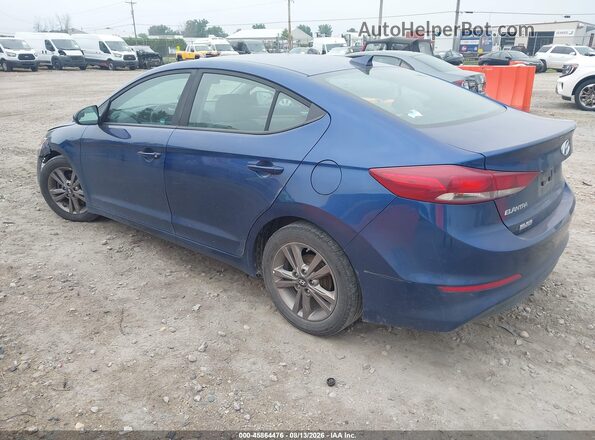 5NPD84LF7HH105439 2017 HYUNDAI ELANTRA Blue Rear left