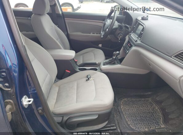 5NPD84LF7HH105439 2017 HYUNDAI ELANTRA Blue Front interior view