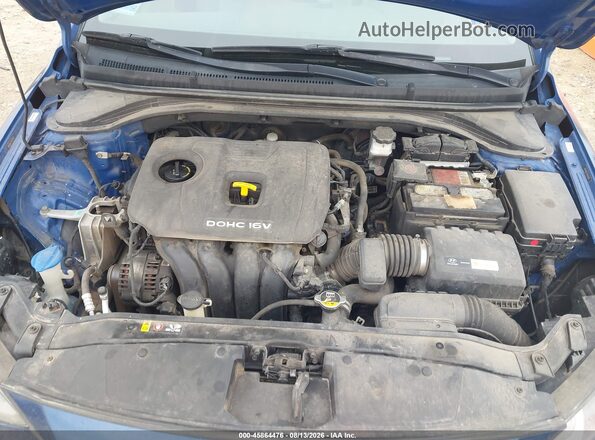 5NPD84LF7HH105439 2017 HYUNDAI ELANTRA Blue Rear view