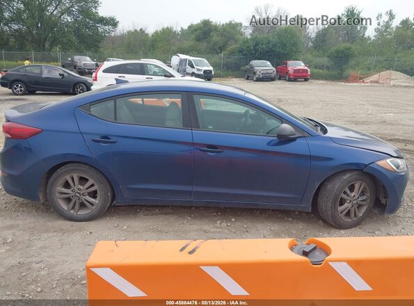 5NPD84LF7HH105439 2017 HYUNDAI ELANTRA Blue Rear interior view