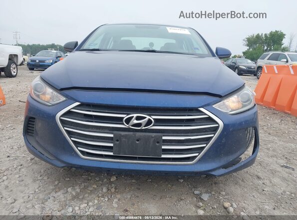 5NPD84LF7HH105439 2017 HYUNDAI ELANTRA Blue Instrument cluster view