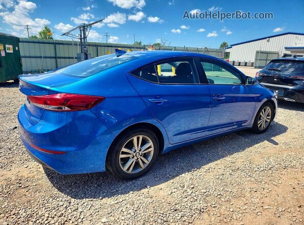 5NPD84LF7HH128655 2017 HYUNDAI ELANTRA Blue Widok z tyłu