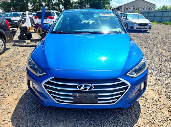 5NPD84LF7HH128655 2017 HYUNDAI ELANTRA Blue Widok komory silnika