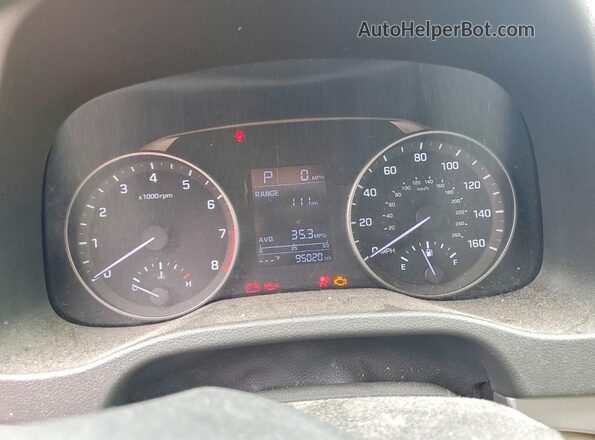 5NPD84LF7HH131961 2017 HYUNDAI ELANTRA White Vista del cuadro de instrumentos