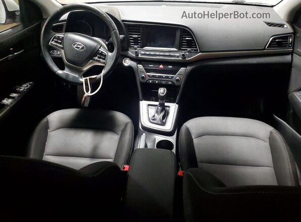 5NPD84LF7HH137954 2017 HYUNDAI ELANTRA White წინა პანელის ხედი