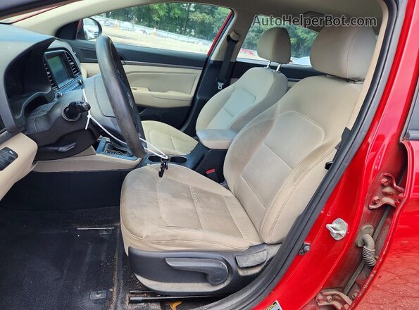 5NPD84LF7HH140868 2017 HYUNDAI ELANTRA Red წინა სალონის ხედი