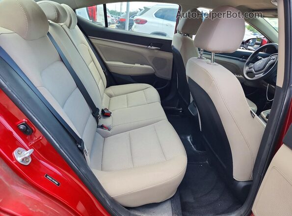 5NPD84LF7HH140868 2017 HYUNDAI ELANTRA Red უკანა სავარძლების ხედი