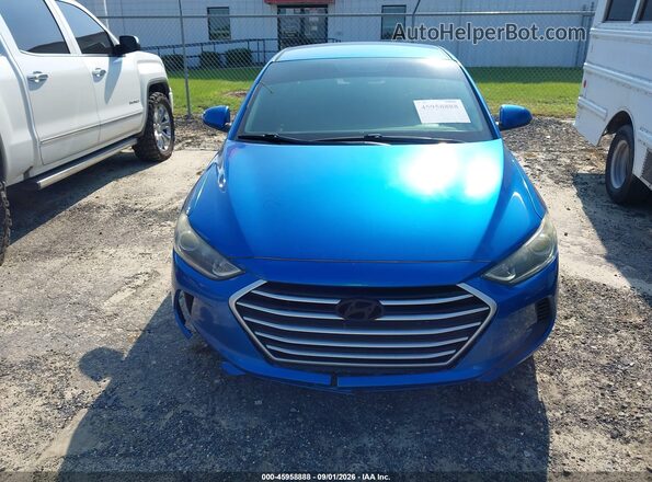 5NPD84LF7HH150302 2017 HYUNDAI ELANTRA Blue ხელსაწყოთა პანელის ხედი