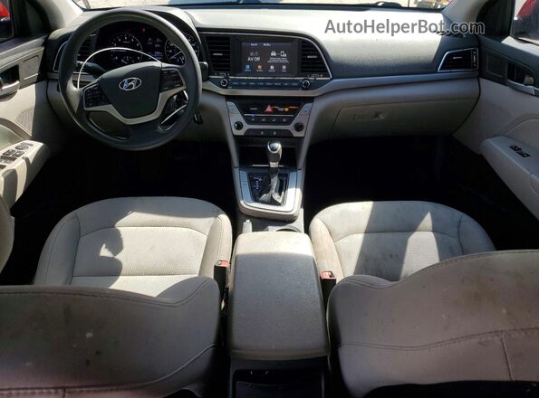 5NPD84LF7HH185941 2017 HYUNDAI ELANTRA Red Vista del salpicadero