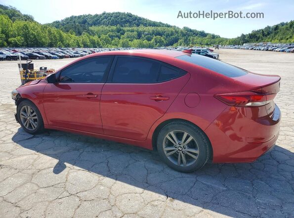 5NPD84LF7HH185941 2017 HYUNDAI ELANTRA Red Trasero izquierdo