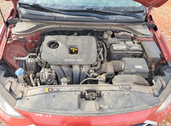 5NPD84LF7HH189813 2017 HYUNDAI ELANTRA Красный Вид задней части салона