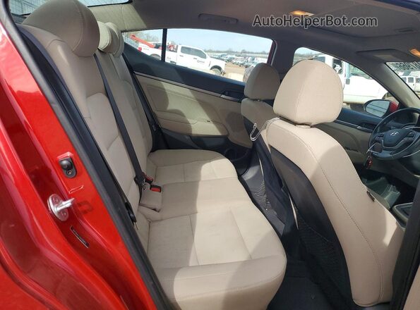 5NPD84LF7HH189813 2017 HYUNDAI ELANTRA Красный Вид задних сидений