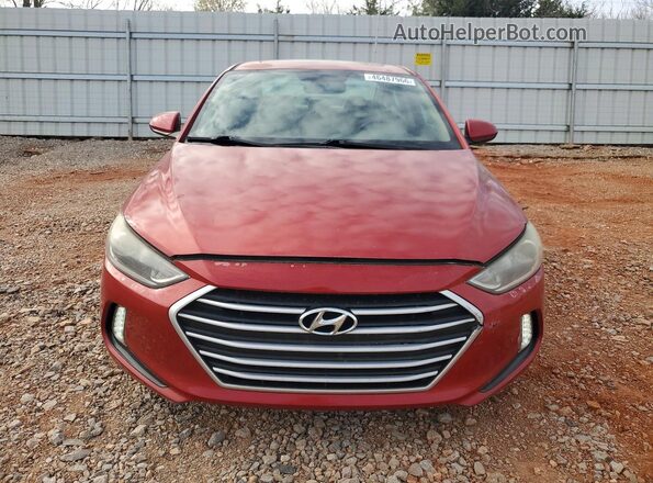 5NPD84LF7HH189813 2017 HYUNDAI ELANTRA Красный Вид спереди