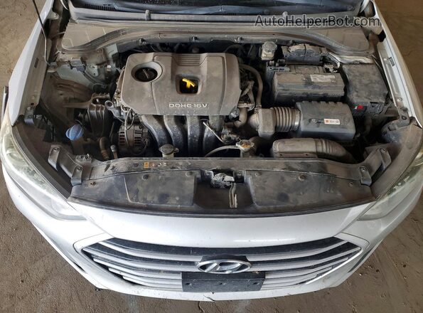 5NPD84LF7JH214134 2018 HYUNDAI ELANTRA Серебряный Вид задней части салона
