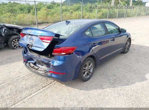 5NPD84LF7JH226204 2018 HYUNDAI ELANTRA Blue Trasero derecho