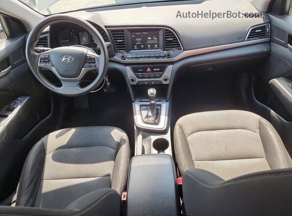 5NPD84LF7JH252463 2018 HYUNDAI ELANTRA White Vista del salpicadero