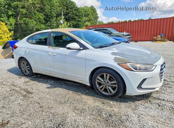 5NPD84LF7JH252463 2018 HYUNDAI ELANTRA White Delantero derecho