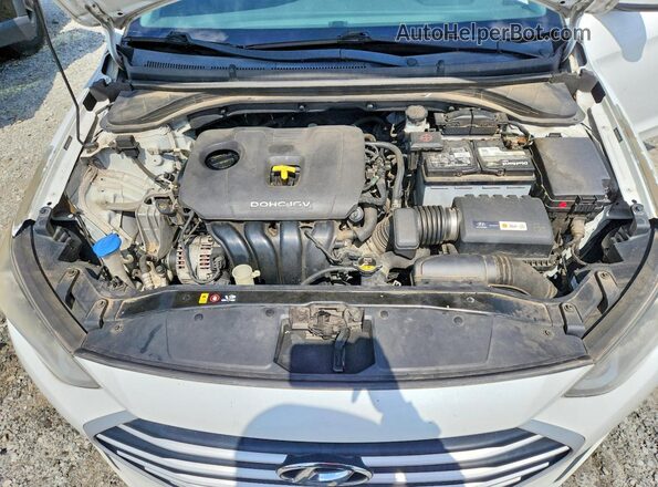 5NPD84LF7JH252463 2018 HYUNDAI ELANTRA White Vista interior trasera