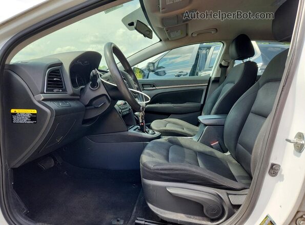 5NPD84LF7JH252463 2018 HYUNDAI ELANTRA White Vista interior delantera