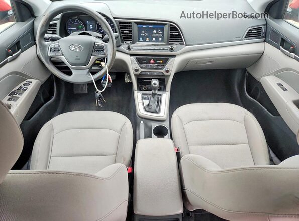 5NPD84LF7JH294034 2018 HYUNDAI ELANTRA Red Вид панелі приладів
