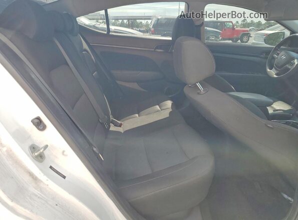 5NPD84LF7JH308563 2018 HYUNDAI ELANTRA White უკანა სავარძლების ხედი