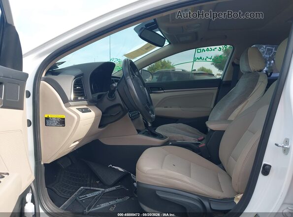 5NPD84LF7JH316226 2018 HYUNDAI ELANTRA Белый Вид салона спереди