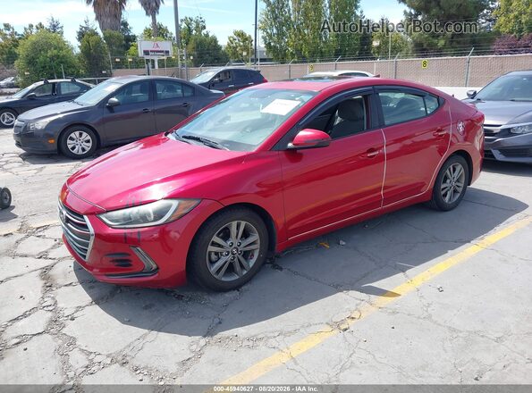 5NPD84LF7JH354121 2018 HYUNDAI ELANTRA Red Передня ліва чверть