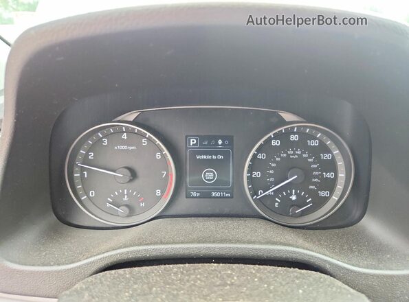 5NPD84LF7JH357259 2018 HYUNDAI ELANTRA Silver Vista del cuadro de instrumentos