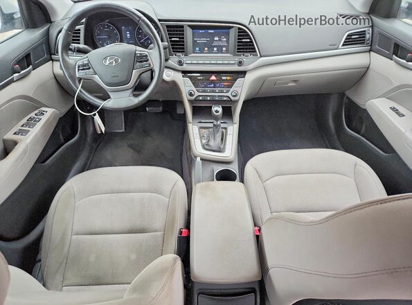 5NPD84LF7JH357259 2018 HYUNDAI ELANTRA Silver Vista del salpicadero