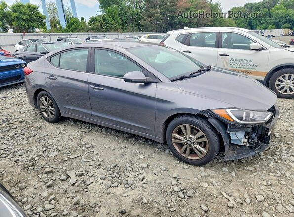 5NPD84LF7JH364986 2018 HYUNDAI ELANTRA Gray Przód prawy