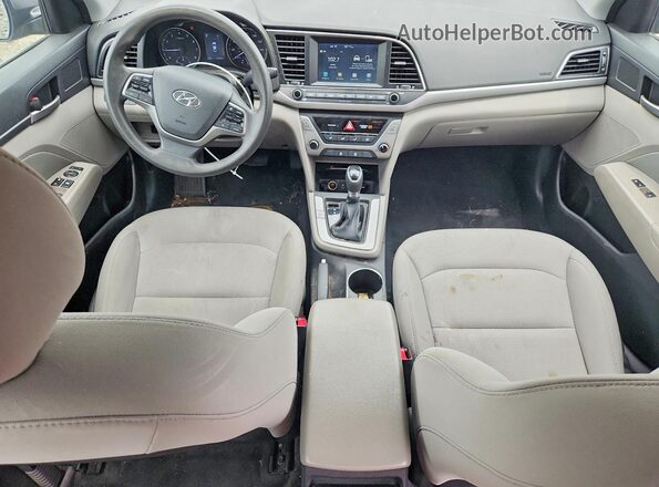 5NPD84LF7JH364986 2018 HYUNDAI ELANTRA Gray Widok deski rozdzielczej