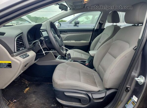 5NPD84LF7JH364986 2018 HYUNDAI ELANTRA Gray Widok wnętrza z przodu