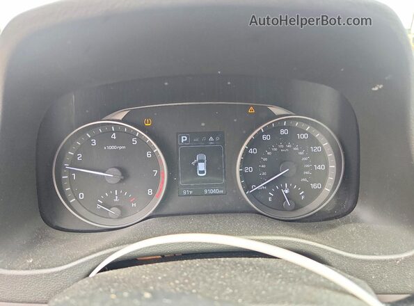 5NPD84LF7JH364986 2018 HYUNDAI ELANTRA Gray Widok zestawu wskaźników