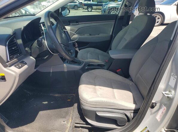 5NPD84LF7JH370643 2018 HYUNDAI ELANTRA Silver Widok wnętrza z przodu