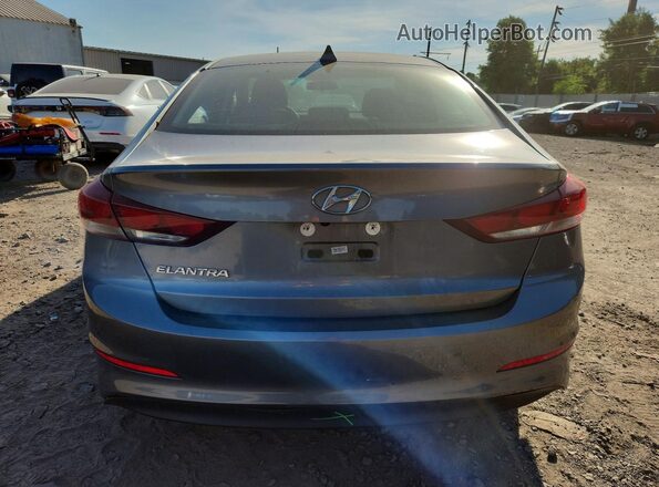 5NPD84LF7JH384753 2018 HYUNDAI ELANTRA Gray Widok z tyłu