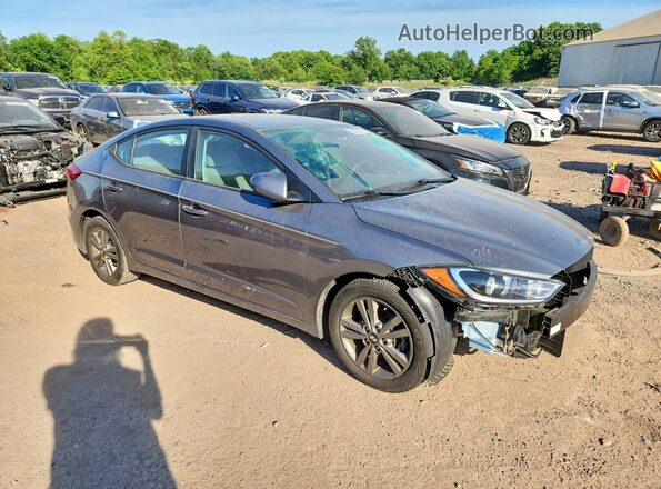 5NPD84LF7JH384753 2018 HYUNDAI ELANTRA Gray Przód prawy