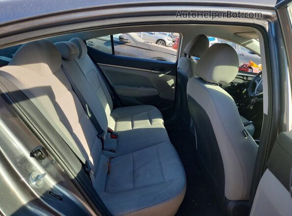 5NPD84LF7JH384753 2018 HYUNDAI ELANTRA Gray Widok tylnych siedzeń