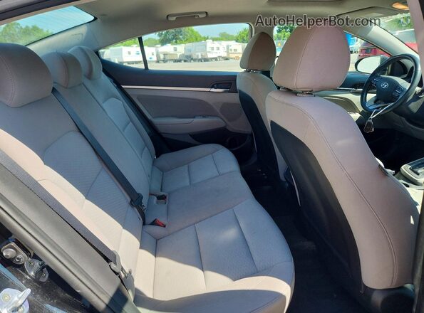 5NPD84LF7KH414075 2019 HYUNDAI ELANTRA Черный Вид задних сидений