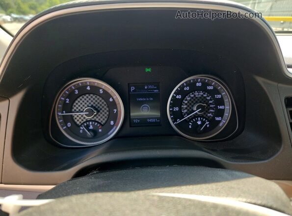 5NPD84LF7KH414075 2019 HYUNDAI ELANTRA Черный Вид щитка приборов