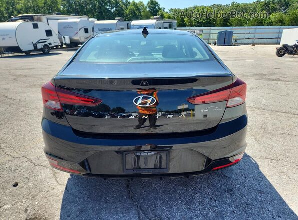 5NPD84LF7KH414075 2019 HYUNDAI ELANTRA Черный Вид сзади
