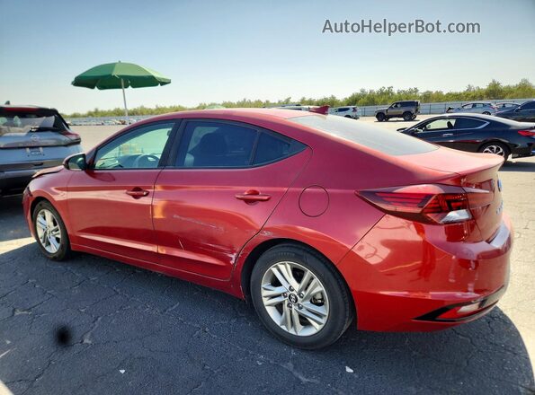 5NPD84LF7KH449652 2019 HYUNDAI ELANTRA Red უკანა მარცხენა