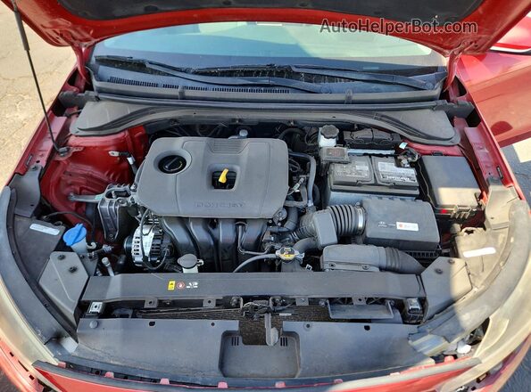 5NPD84LF7KH449652 2019 HYUNDAI ELANTRA Red უკანა სალონის ხედი