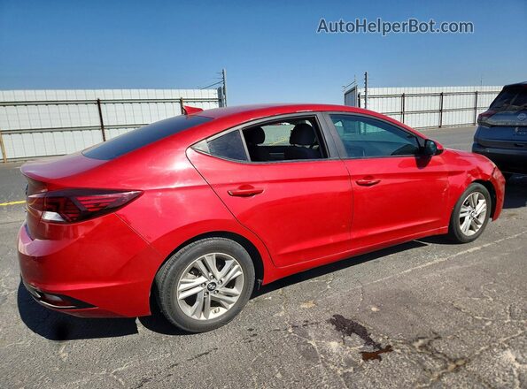 5NPD84LF7KH449652 2019 HYUNDAI ELANTRA Red უკანა მარჯვენა