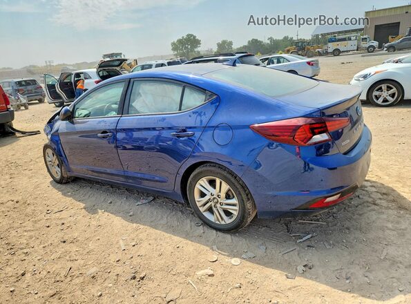5NPD84LF7KH451305 2019 HYUNDAI ELANTRA Blue Trasero izquierdo