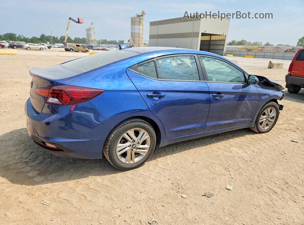 5NPD84LF7KH451305 2019 HYUNDAI ELANTRA Blue Trasero derecho