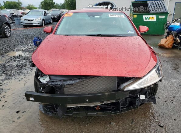 5NPD84LF7KH452423 2019 HYUNDAI ELANTRA Red Вид спереду