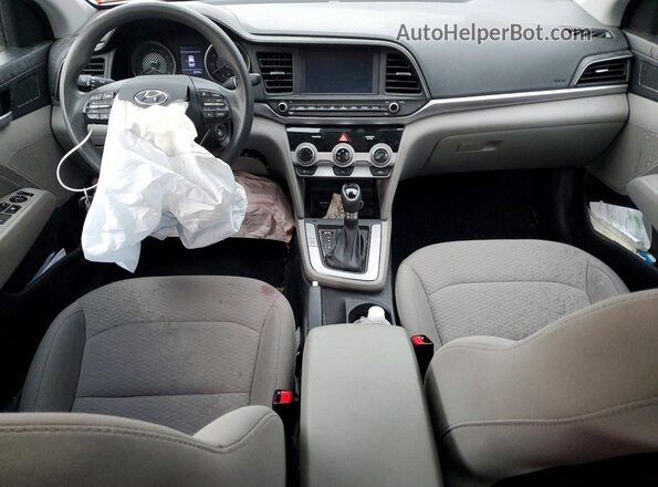 5NPD84LF7KH452423 2019 HYUNDAI ELANTRA Red Вид панелі приладів