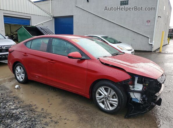 5NPD84LF7KH452423 2019 HYUNDAI ELANTRA Red Передня права чверть