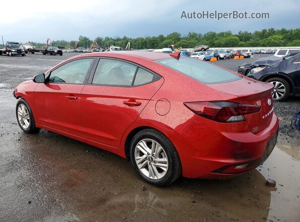 5NPD84LF7KH452423 2019 HYUNDAI ELANTRA Red Задня ліва чверть