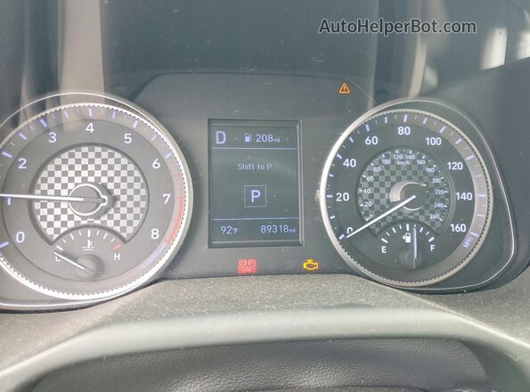 5NPD84LF7KH455113 2019 HYUNDAI ELANTRA Silver Vista del cuadro de instrumentos